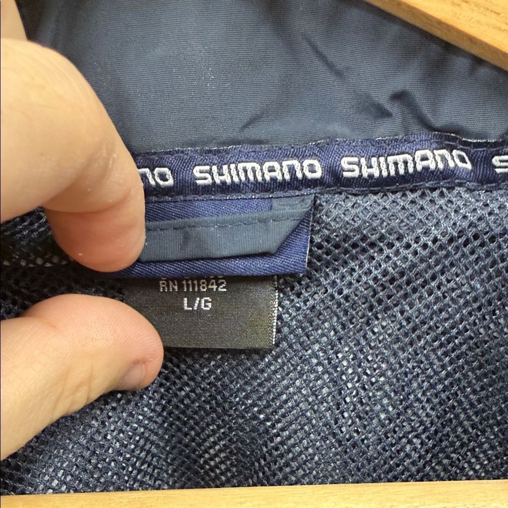 Shimano Men's Fishing Dark Blue Windbreaker - Picture 6 of 10